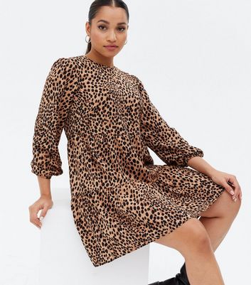 animal print floaty dress