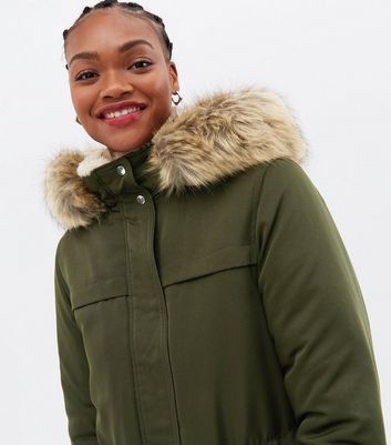 women's navy parka coats with fur hood