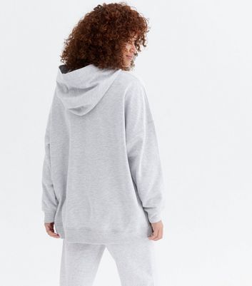 Click to view product details and reviews for Grey Marl Jersey Oversized Hoodie New Look.