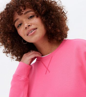 deep pink sweatshirt