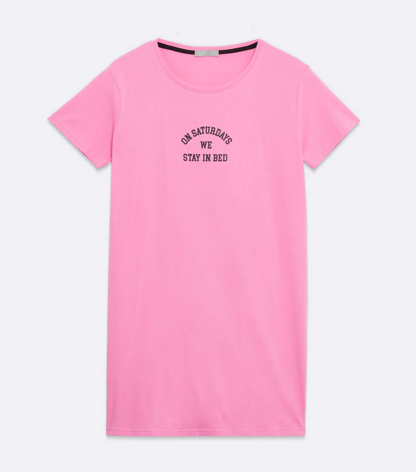 Pink Stay In Bed Logo Nightshirt Image 5
