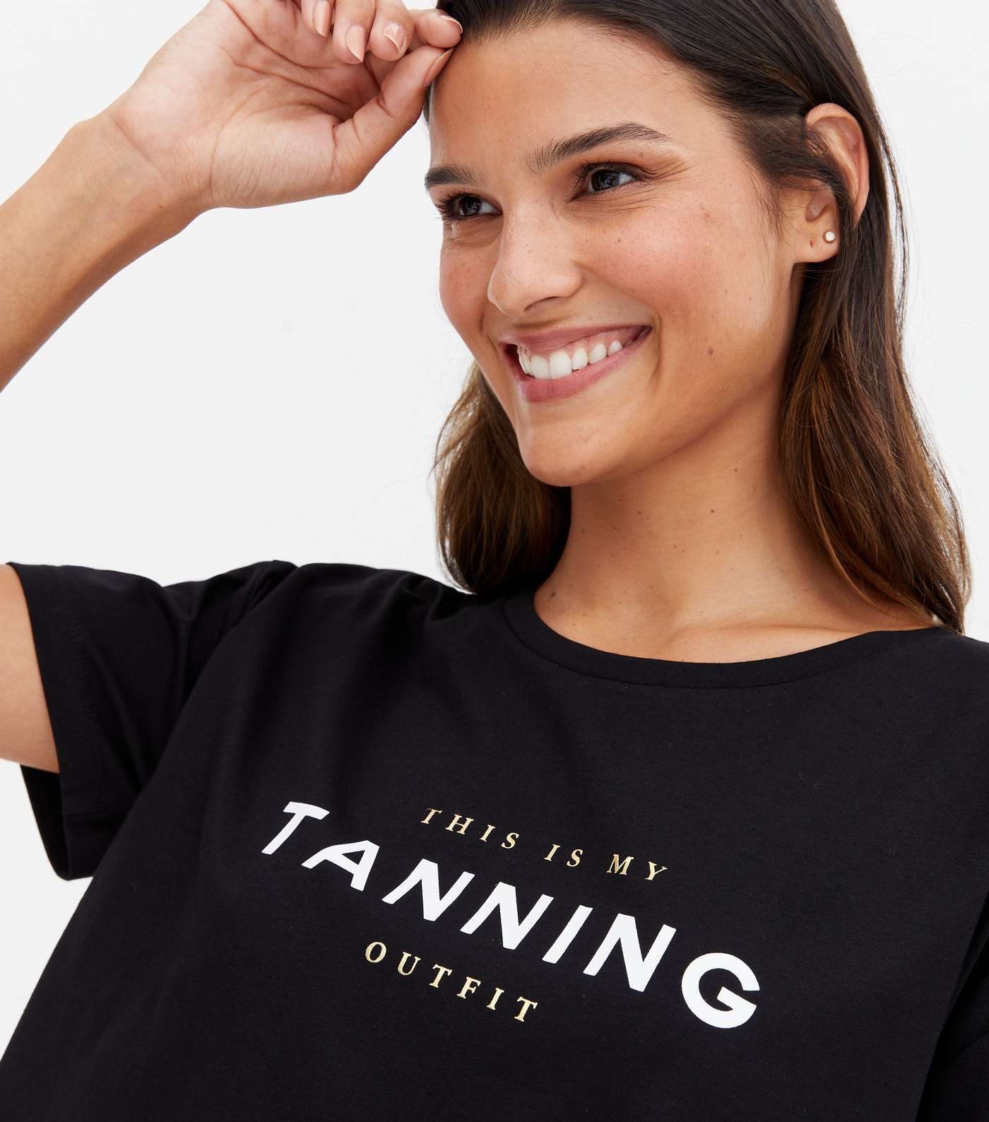 Black Tanning Logo Short Pyjama Set Image 2