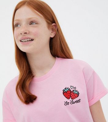 pink strawberry shirt