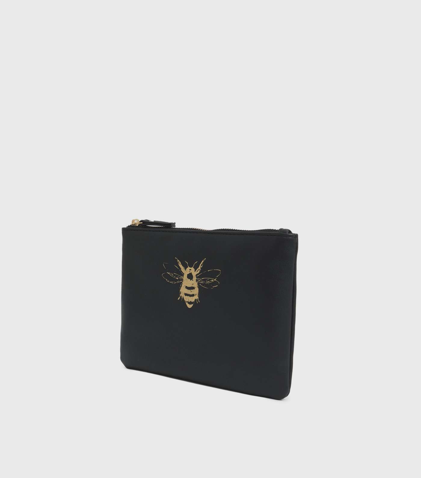 Black Bee Embroidered Pouch