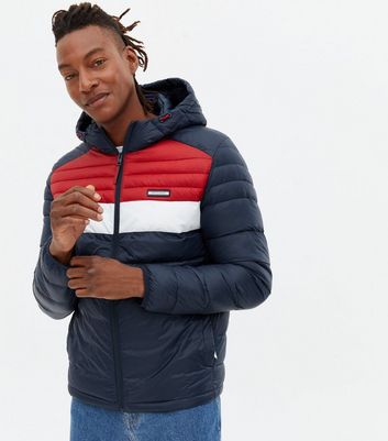 new look puffer jacket red