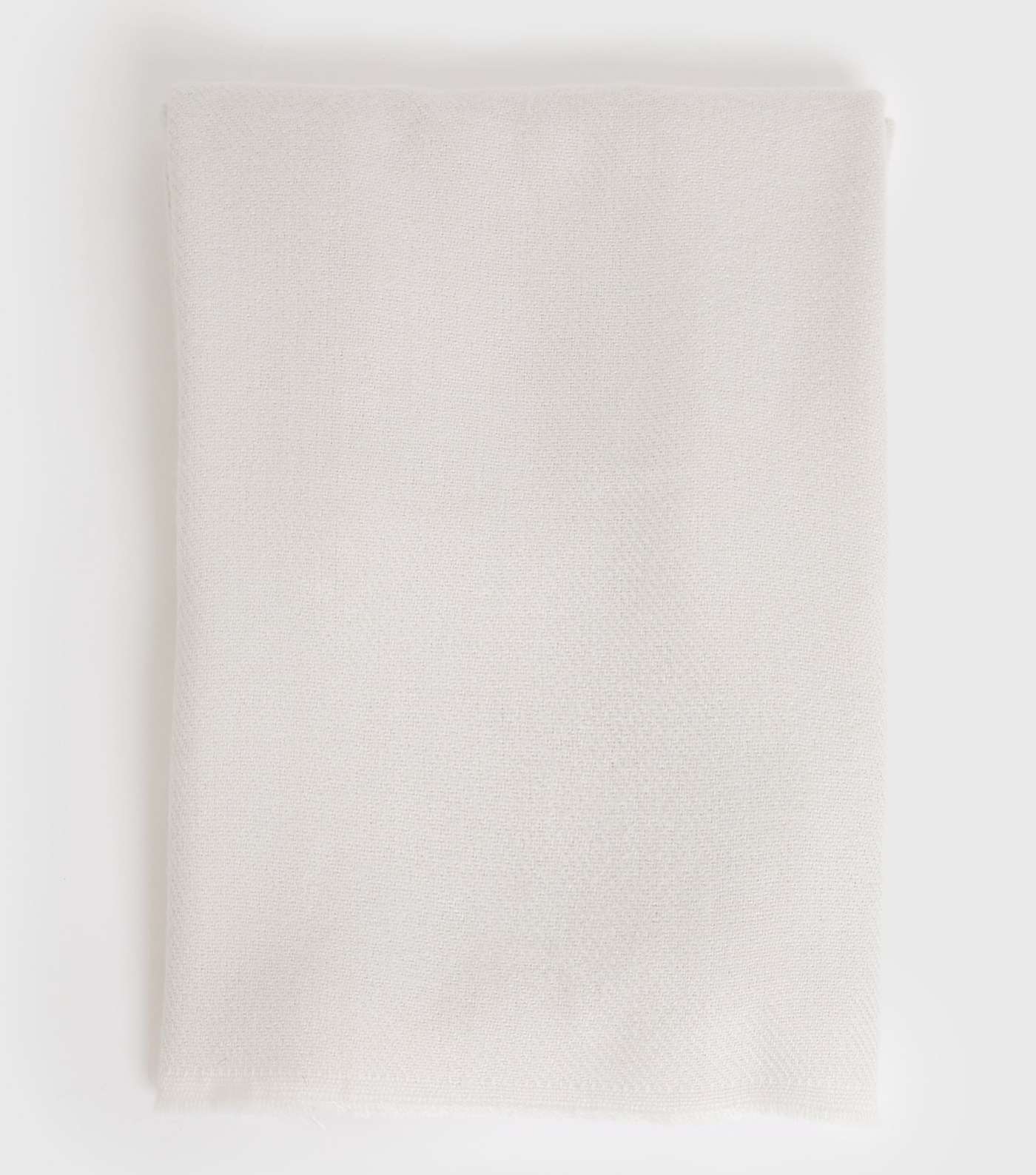 Pale Grey Knit Scarf Image 2
