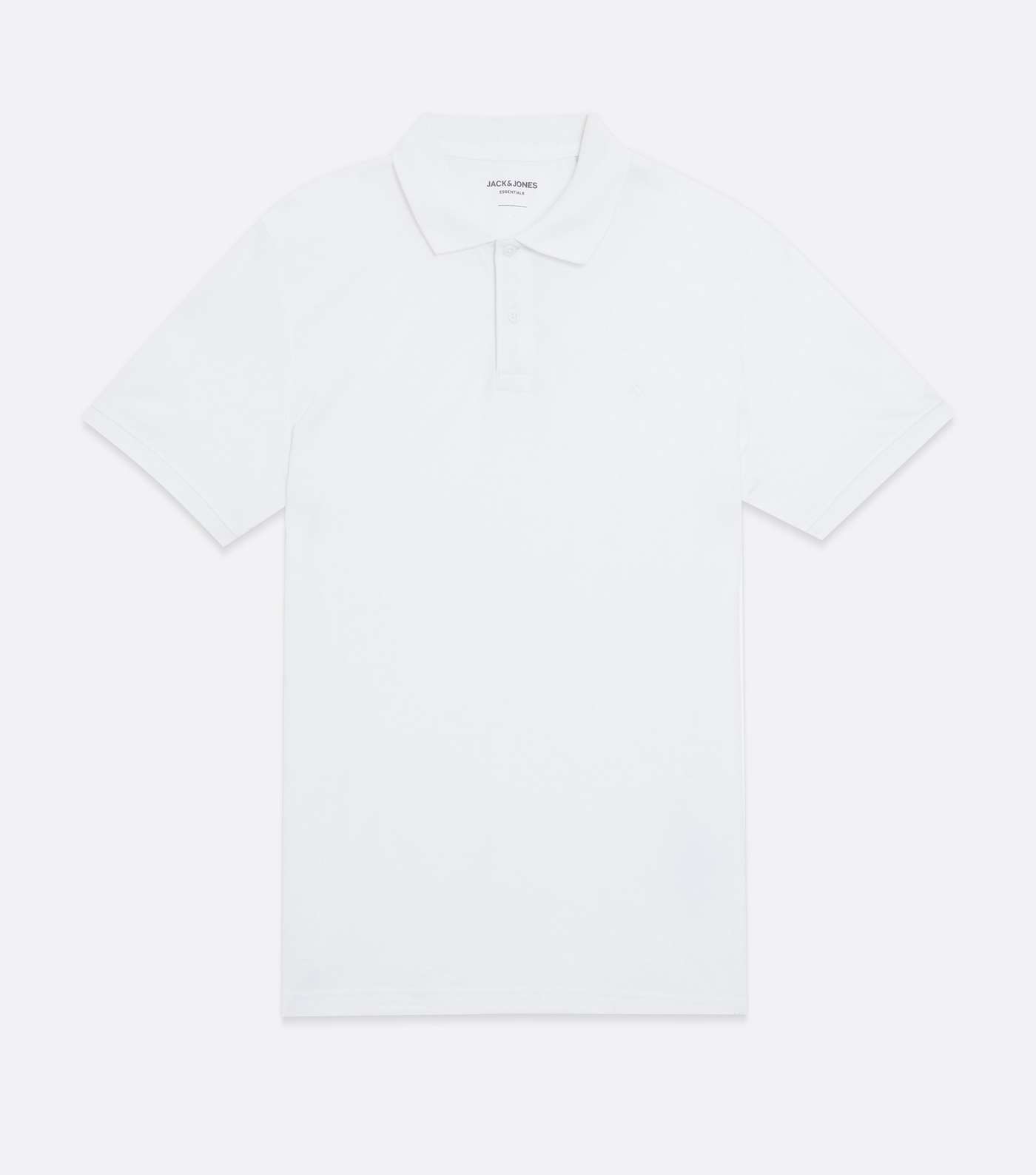Jack & Jones White Embroidered Polo Shirt Image 5