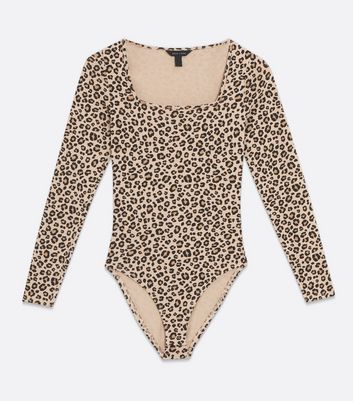 new look leopard print bodysuit