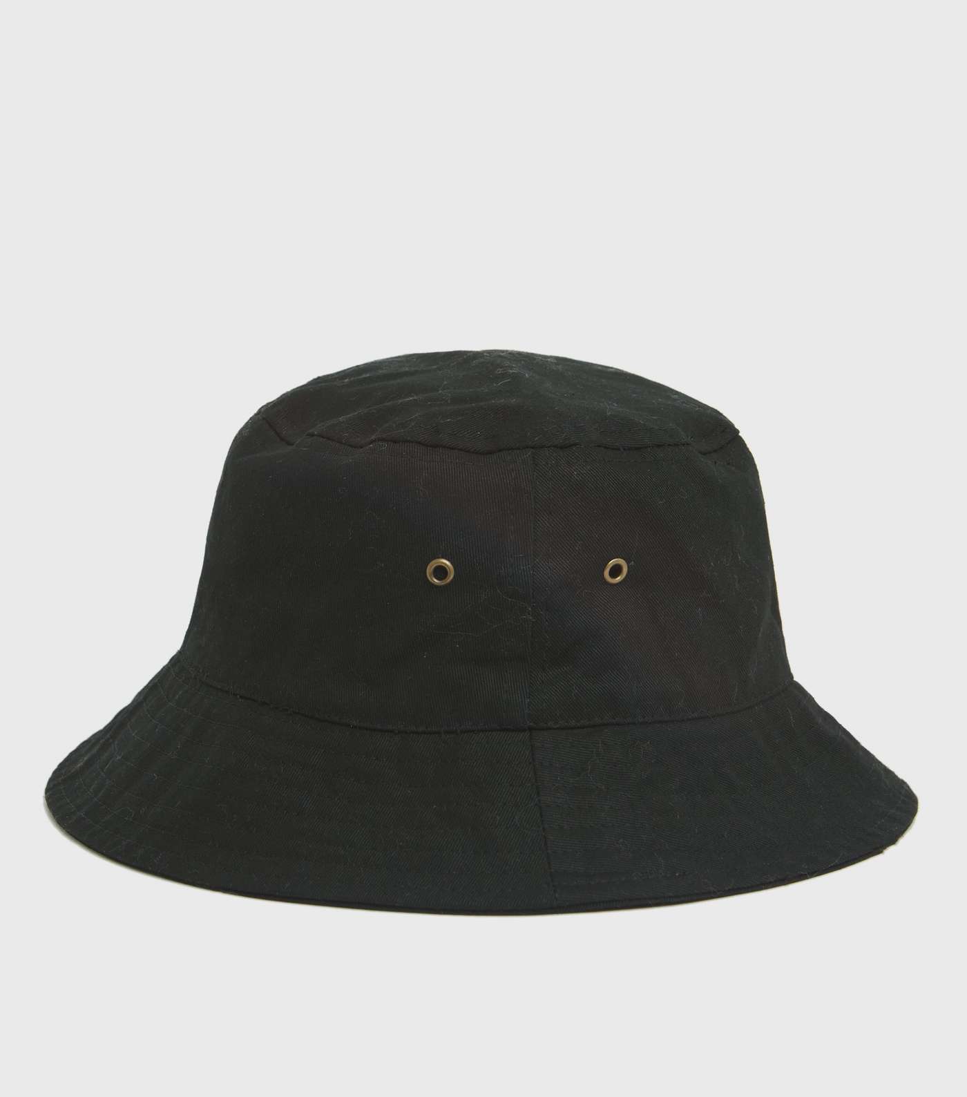 Black Eyelet Bucket Hat Image 2