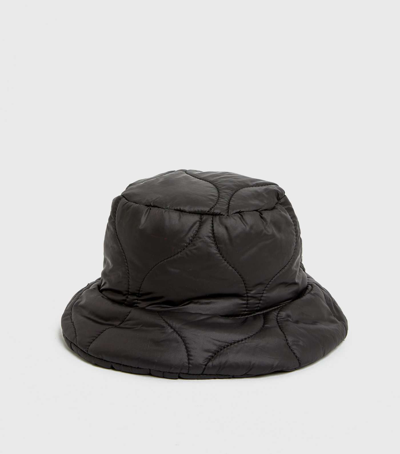 Black Quilted Bucket Hat Image 2
