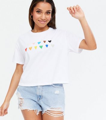 new look rainbow t shirt