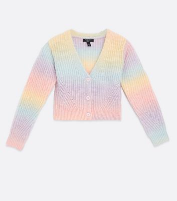 girls rainbow cardigan