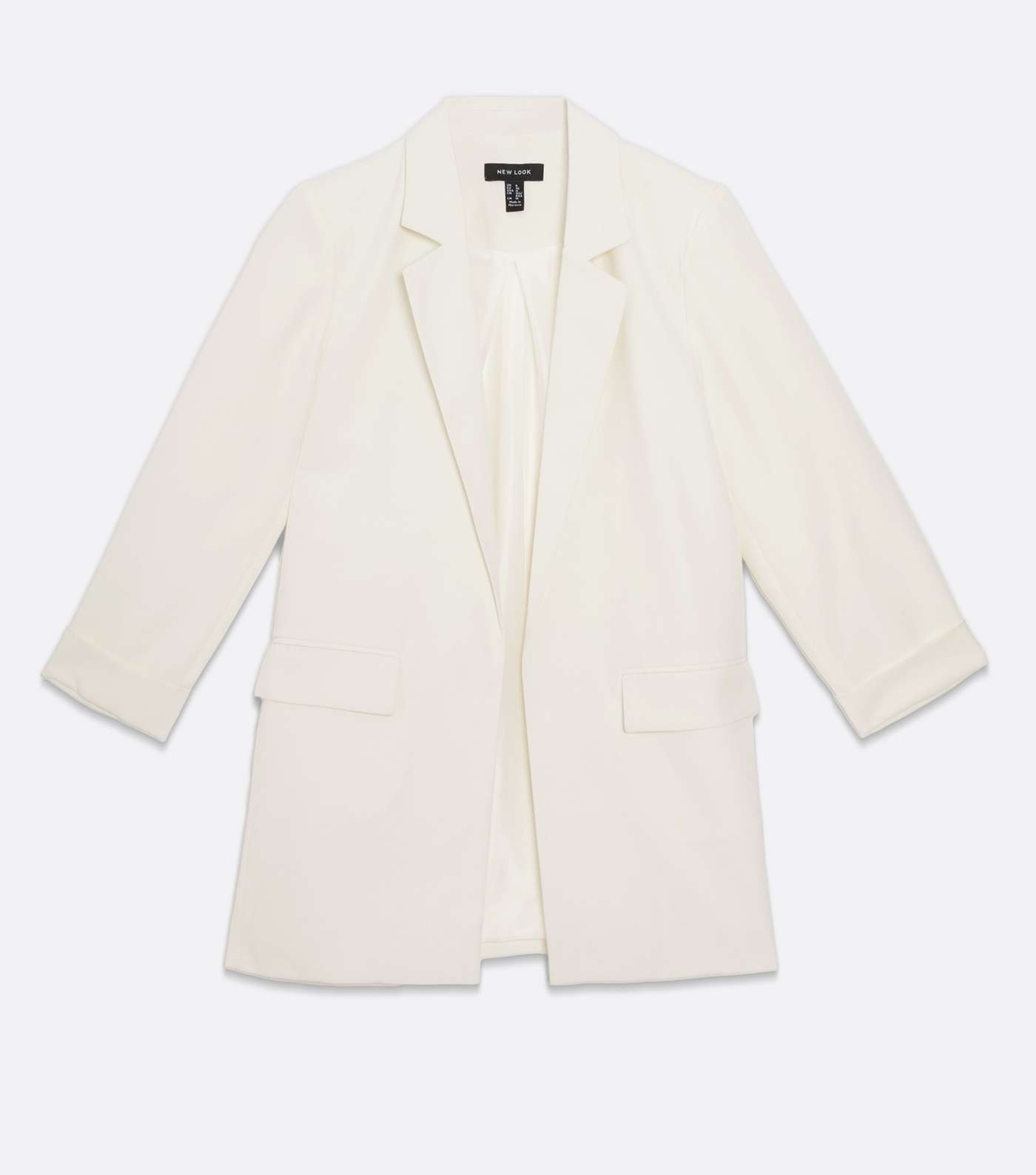 Cream Relaxed Fit Blazer Image 5