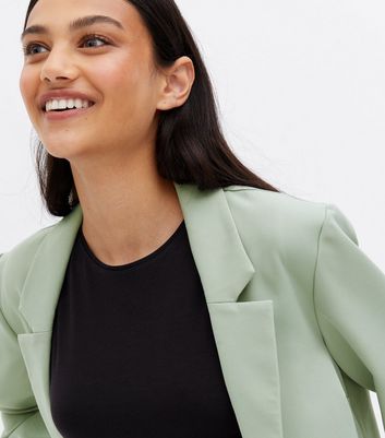 green blazer new look