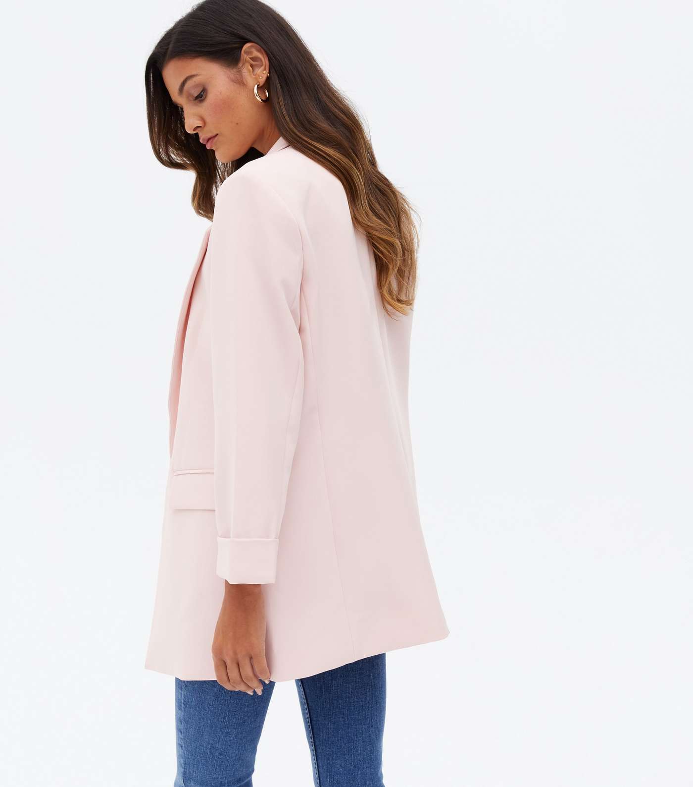 Pale Pink Relaxed Fit Blazer Image 4