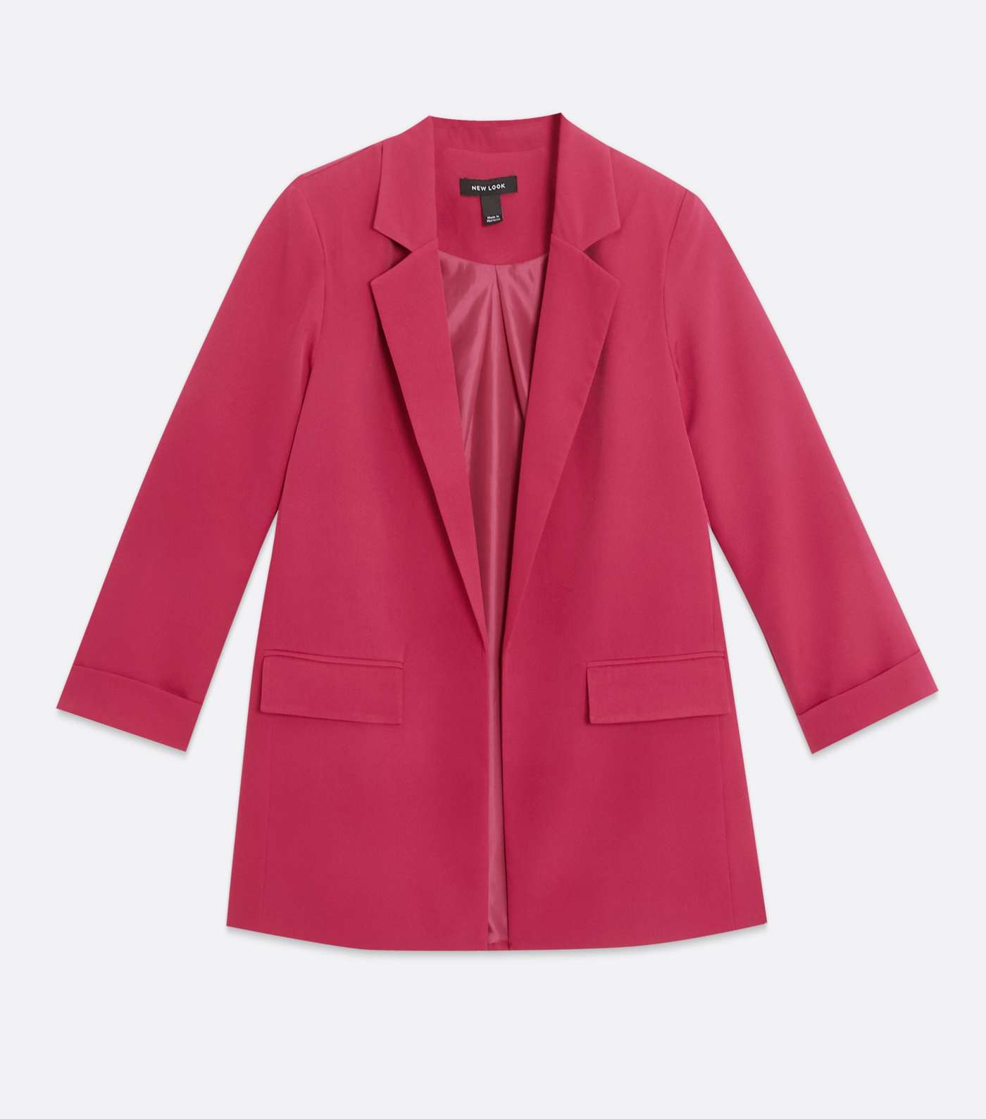 Deep Pink Relaxed Fit Blazer Image 5