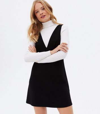 black pinafore