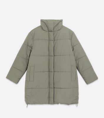 long green puffa coat