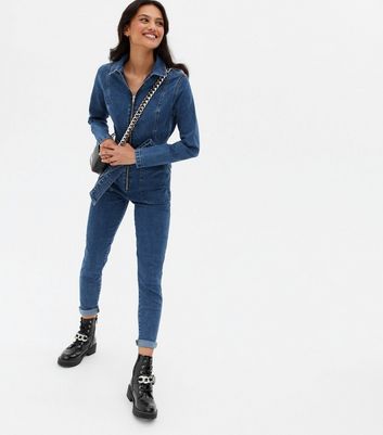 Denim boiler cheap suit new look