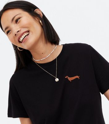 new look dog t shirt