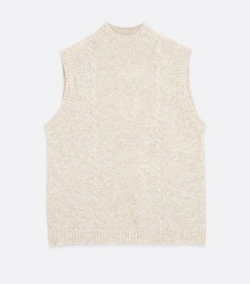 Click to view product details and reviews for Only Stone Cable Knit High Neck Vest Jumper New Look.