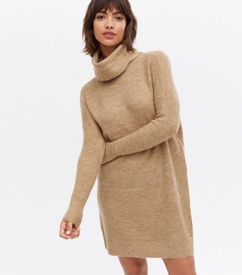 womens cowl neck sweater dress