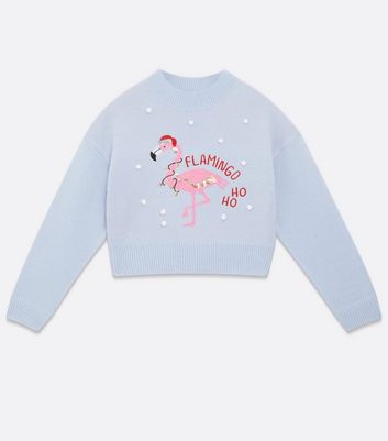 Girls deals flamingo jumper