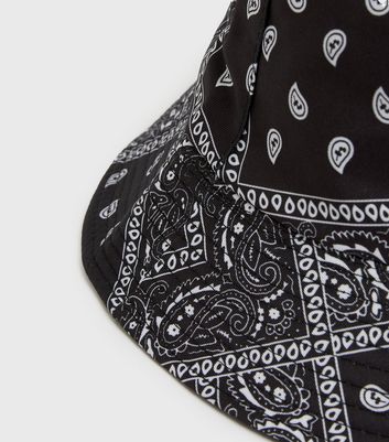 black paisley bucket hat