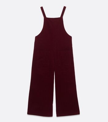 burgundy cord dungarees