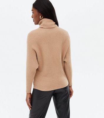 Click to view product details and reviews for Blue Vanilla Camel Ribbed Roll Neck Long Sleeve Jumper New Look.