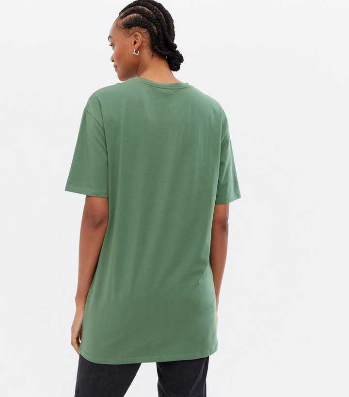Khaki Oversized T-Shirt | New Look