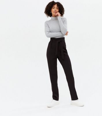 JDY Tanja High Waist Pants in Black | iCLOTHING - iCLOTHING