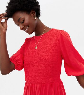 New look cheap red midi dress