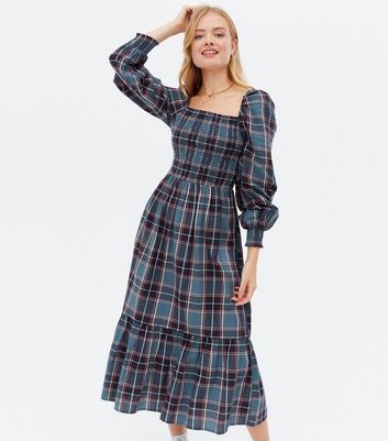 Checked dress new clearance look