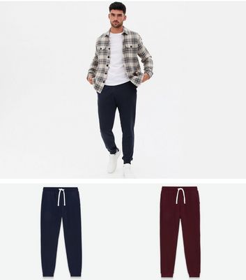 New look navy online joggers