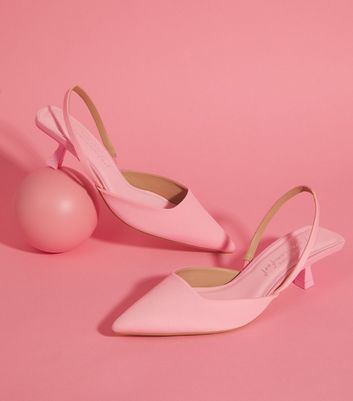 Pink store low heels