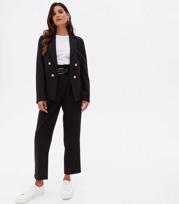 Double Breasted Military Button Blazer 