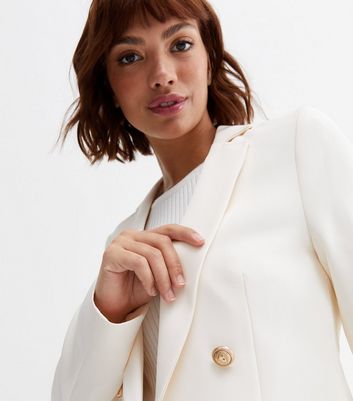 military blazer white