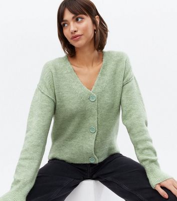 New look green cardigan sale