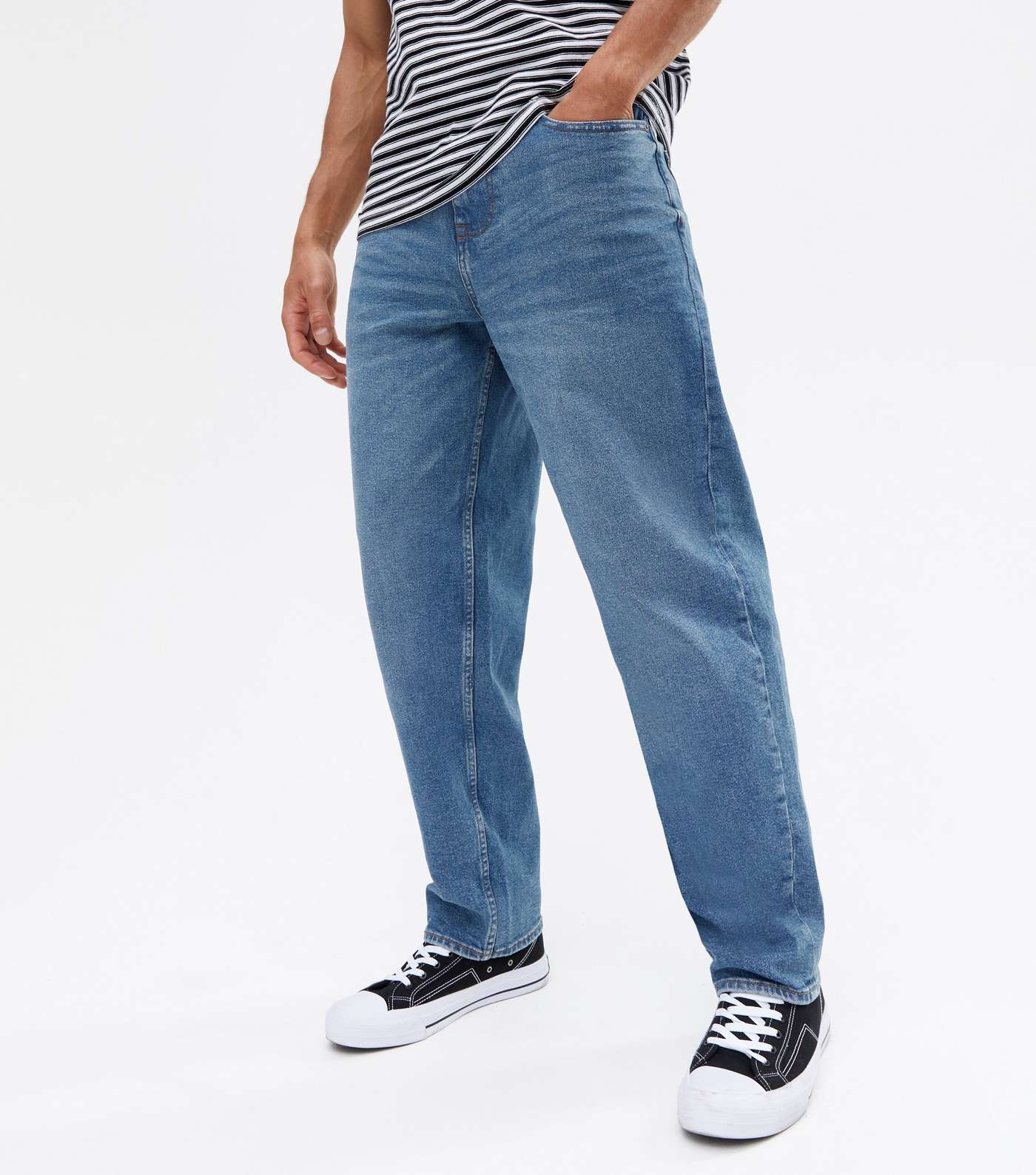 Blue Loose Fit Jeans Image 3