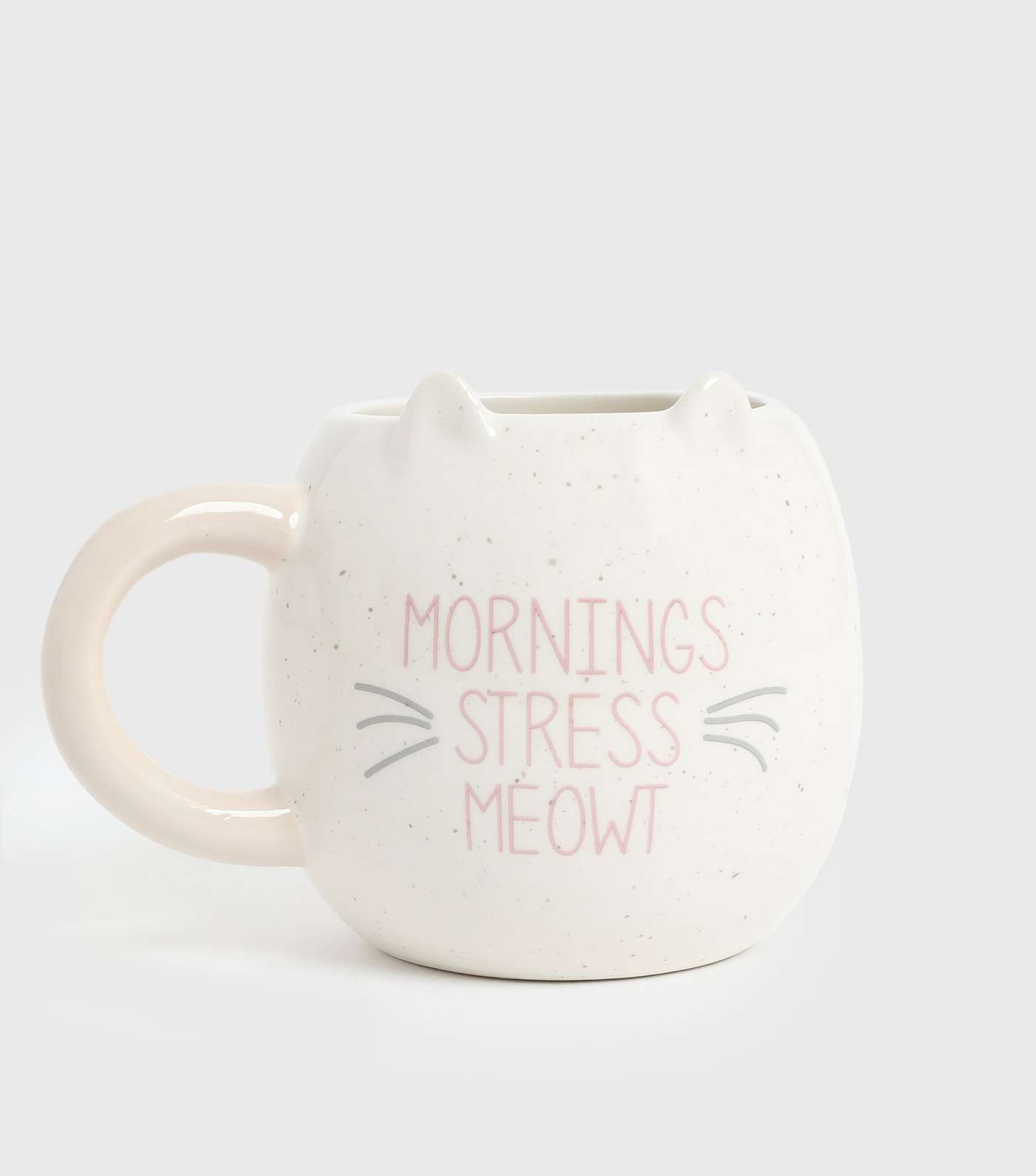 Off White Mornings Stress Meowt Cat Mug