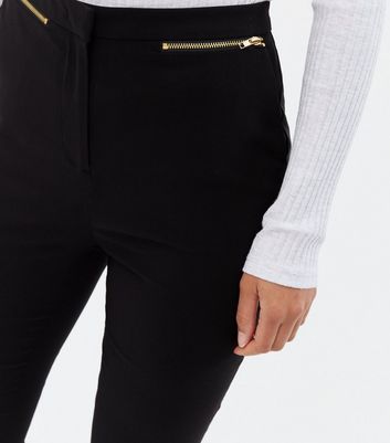 Stefan Cooke Black Zip Pocket Trousers – BlackSkinny