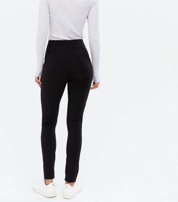 Buy Womens Black Leather Look Trousers High Waist Slim Fit Skinny Butt  Lifting Jeans Online at desertcartINDIA
