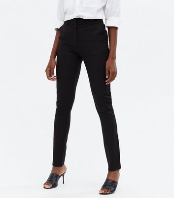 Tall Black Slim Stretch Trousers | New Look