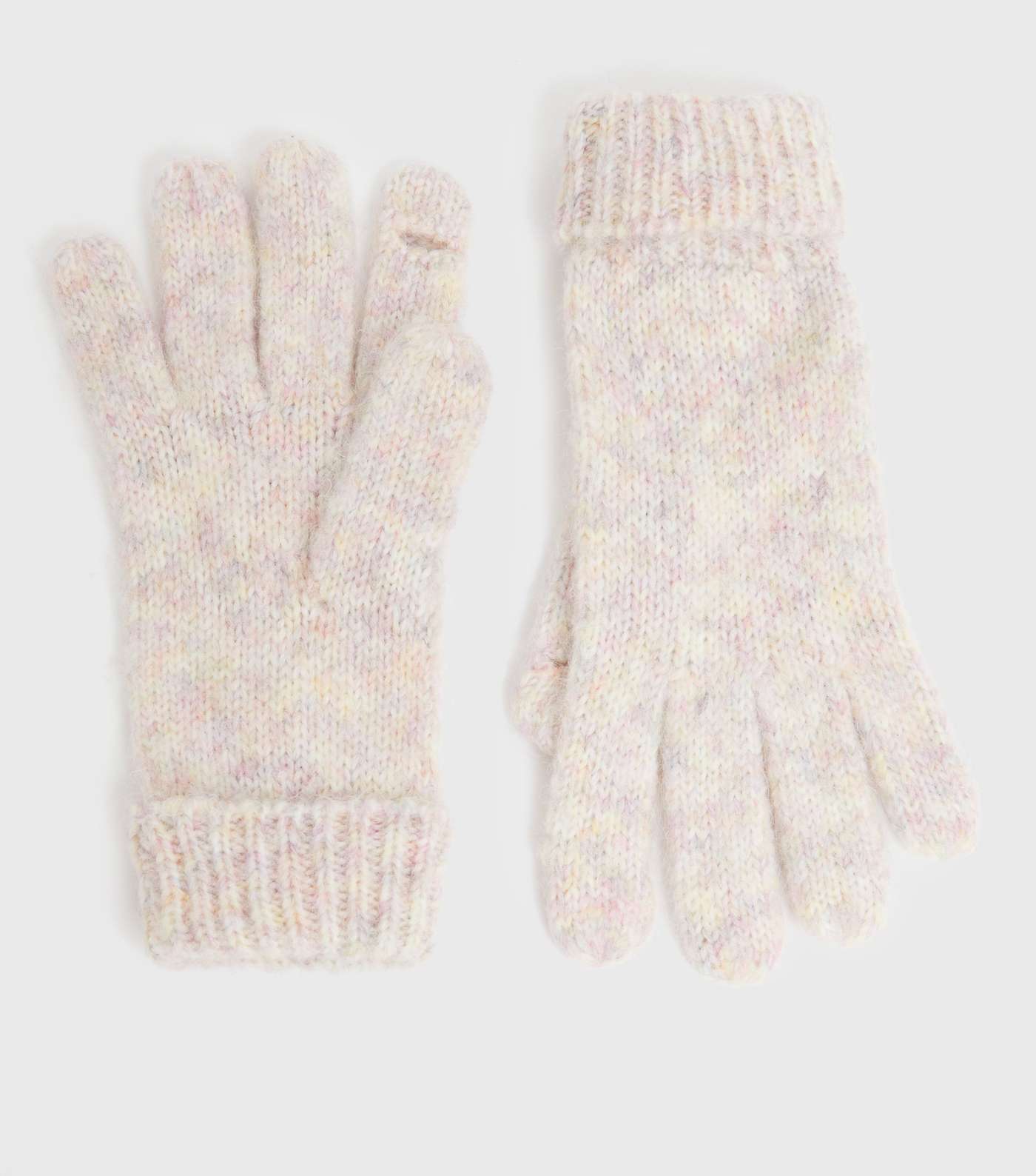 Girls Stone Space Dye Knit Gloves