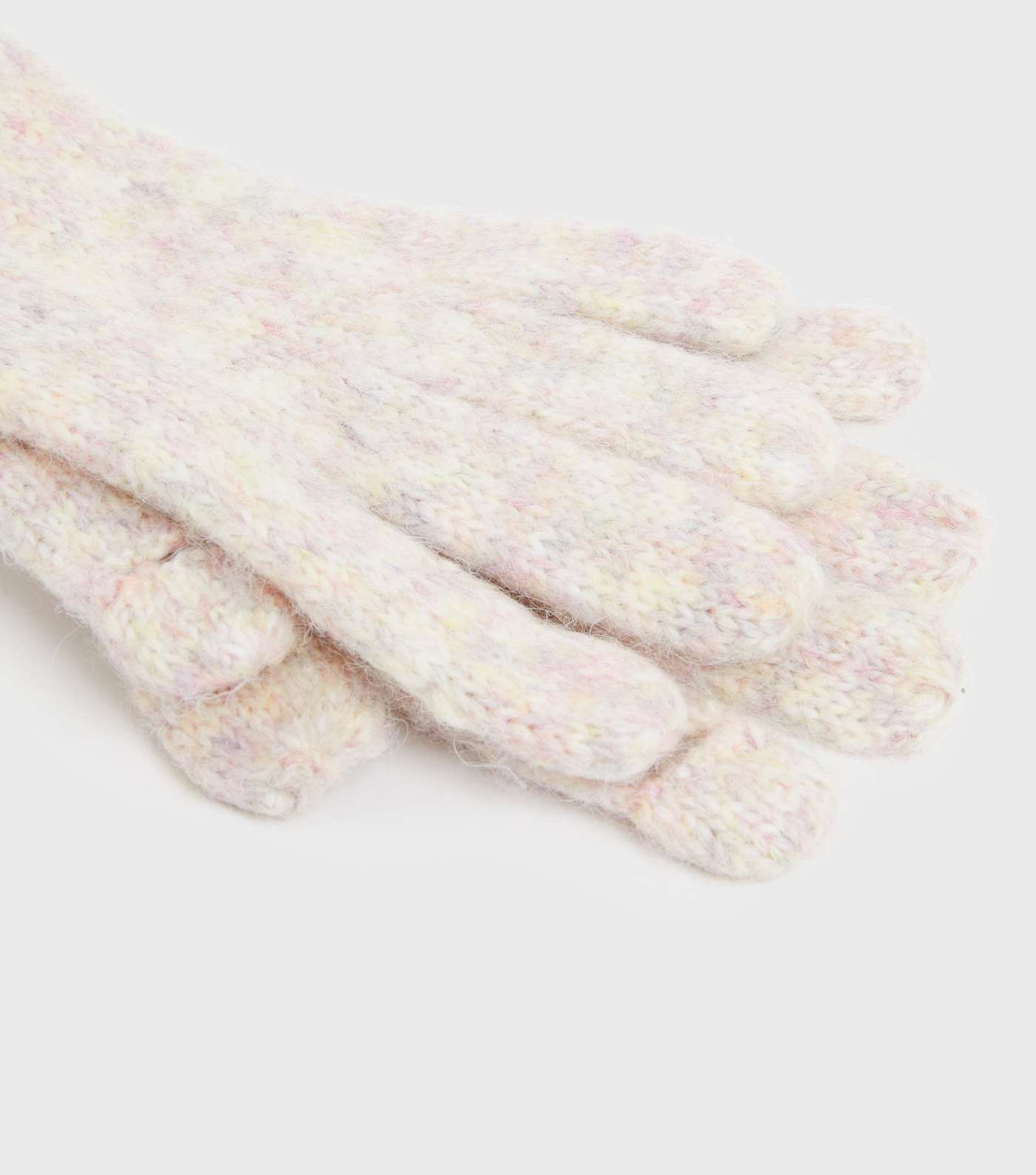 Girls Stone Space Dye Knit Gloves Image 3