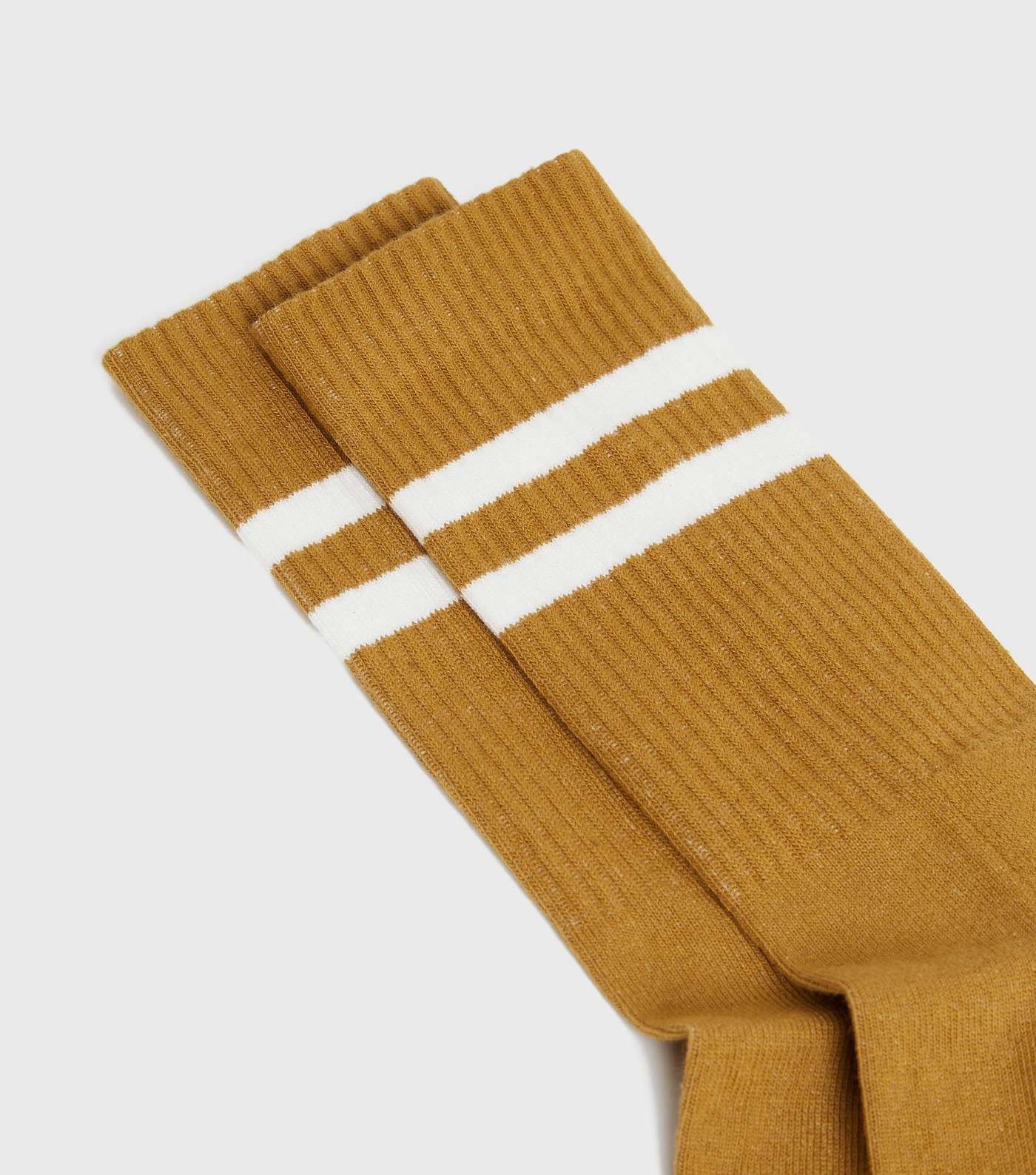 Yellow Sports Stripe Ribbed Socks Image 2
