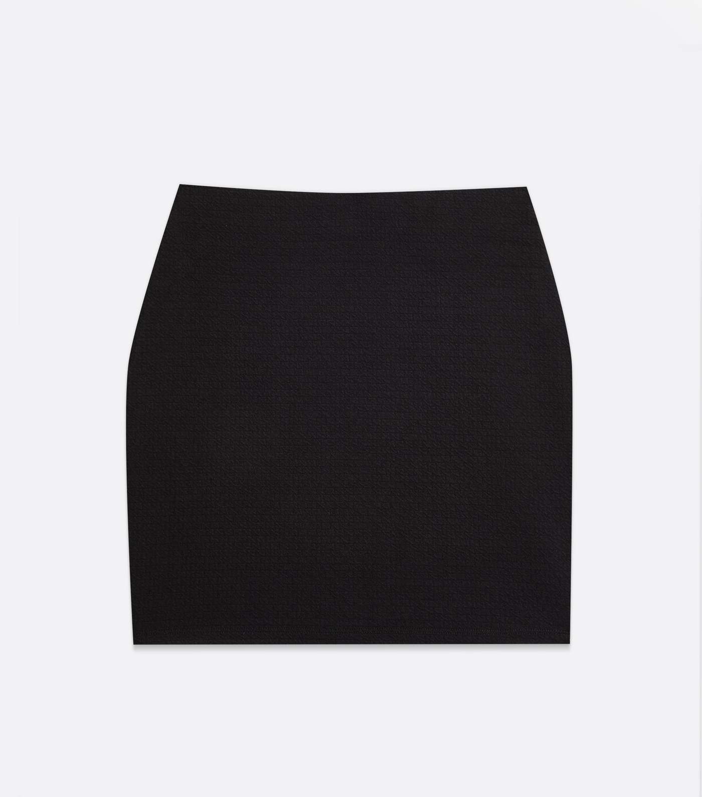 Petite Black Textured Mini Tube Skirt Image 5