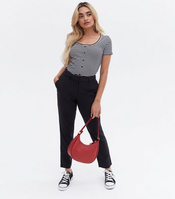 Girls Black High Waist Flared Trousers | New Look