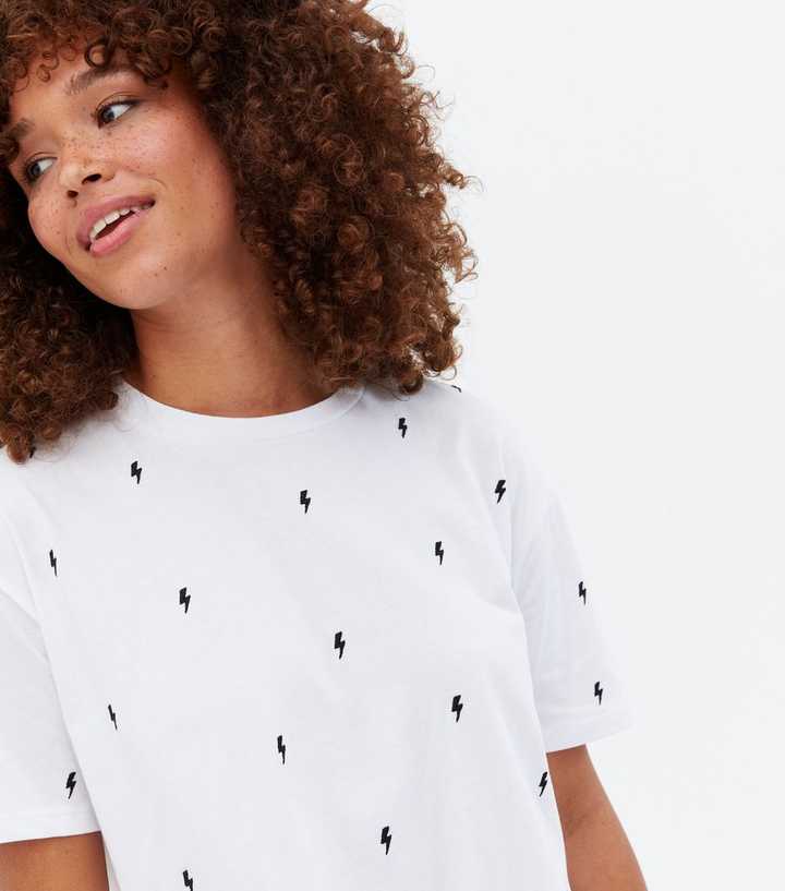 white lightning t shirt